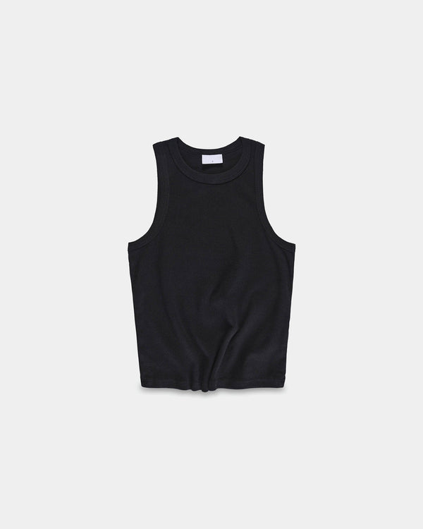 Rib Tank Top, Women - Black