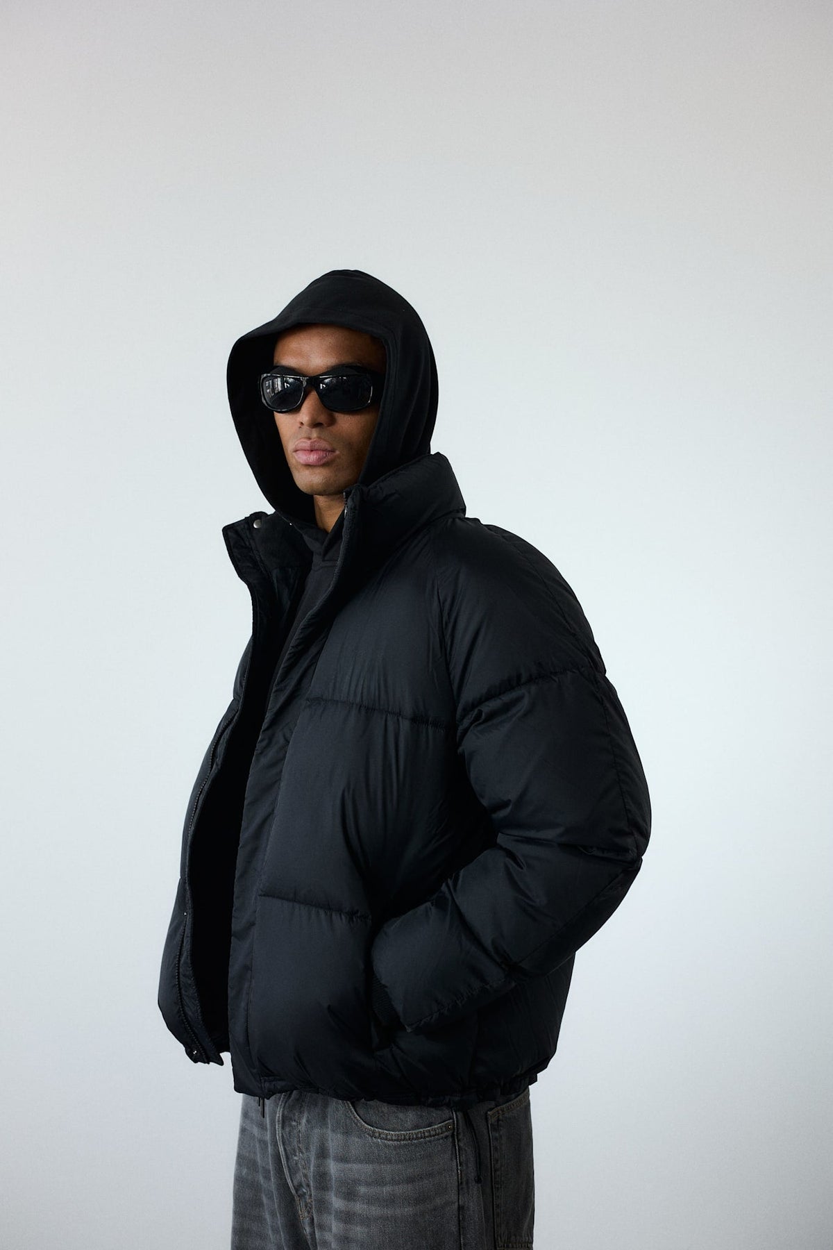 Puffer Jacket, Men - AW25 - Black