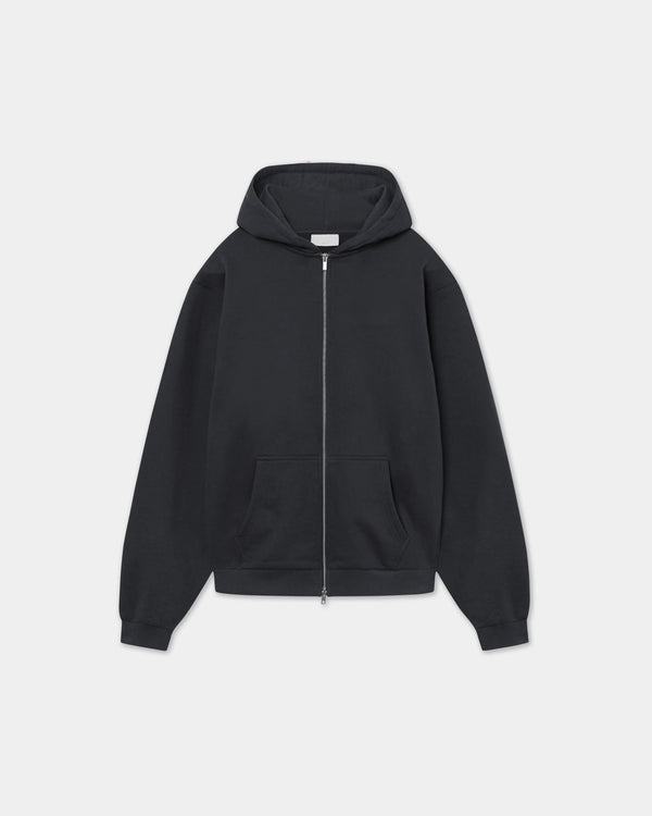 Boba Oversized Zip Hoodie, Men - Pirate Black