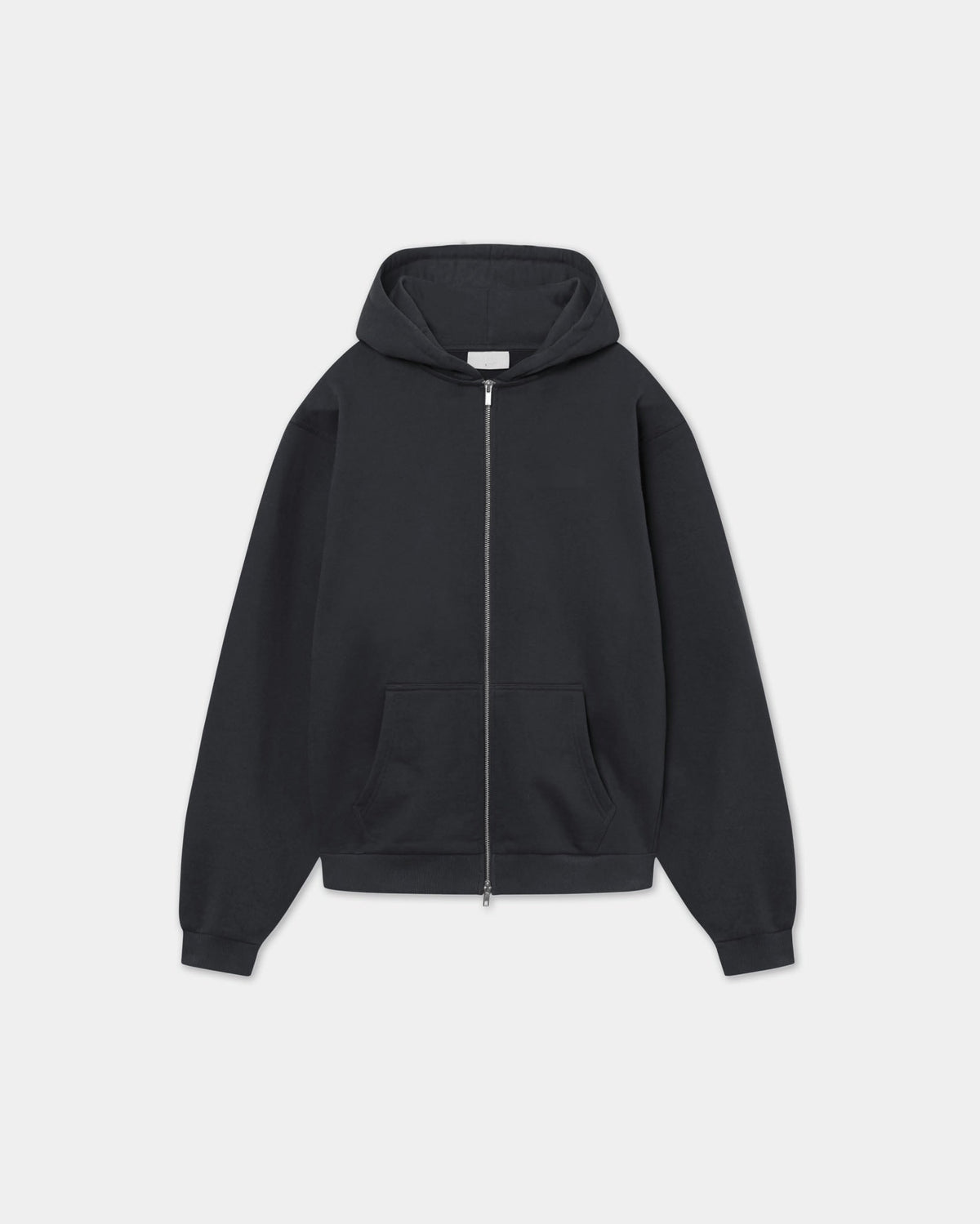 Boba Oversized Zip Hoodie, Men - Pirate Black