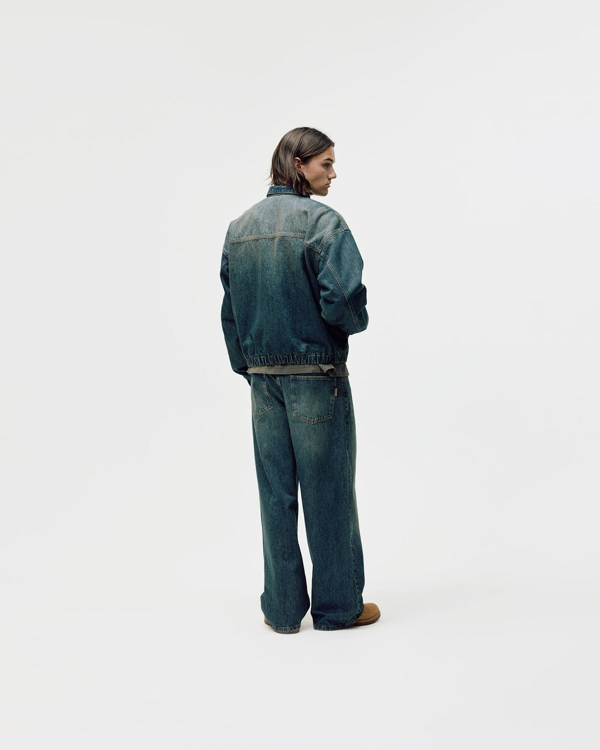 Denim Workwear Jacket, Men - Dark Blue Wash