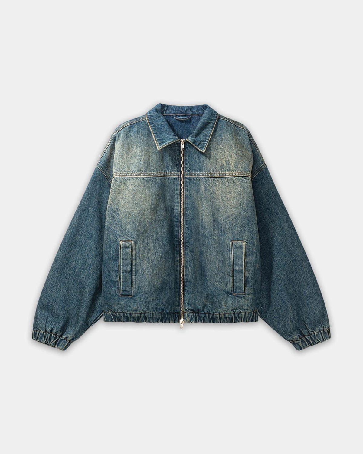Denim Workwear Jacket, Men - Dark Blue Wash