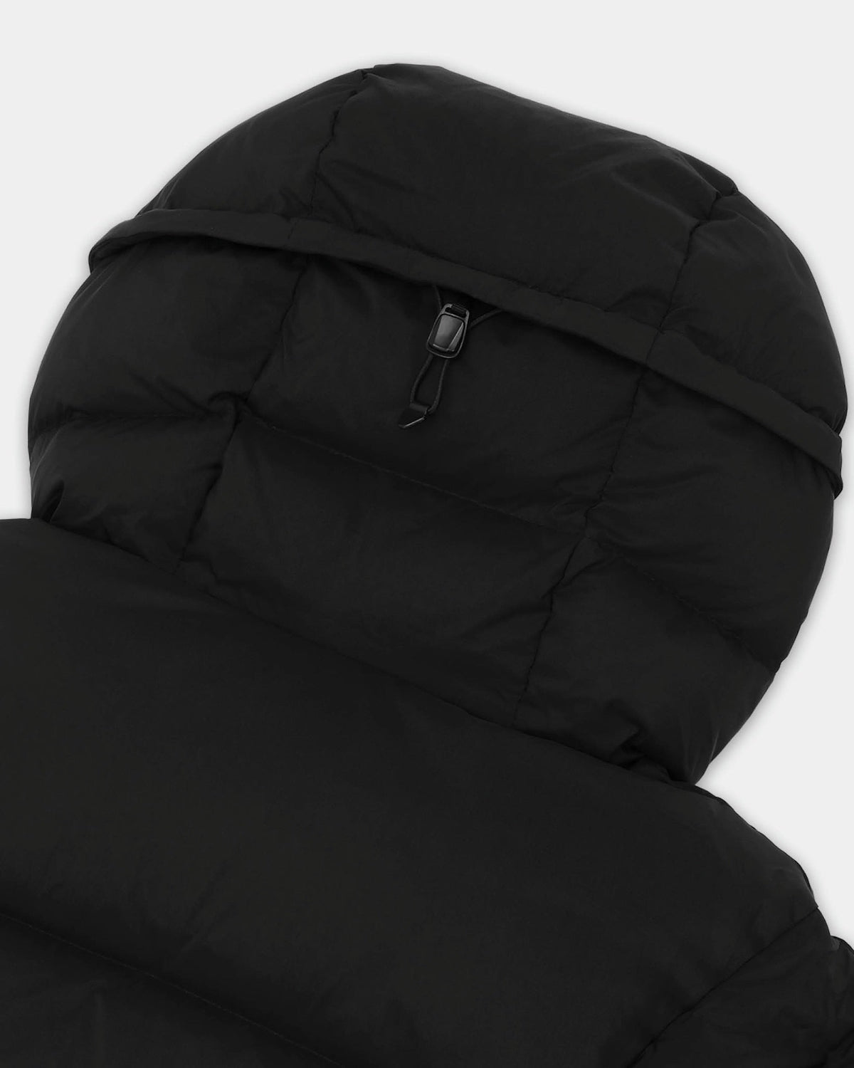 Men's Hooded Puffer Jacket - Black