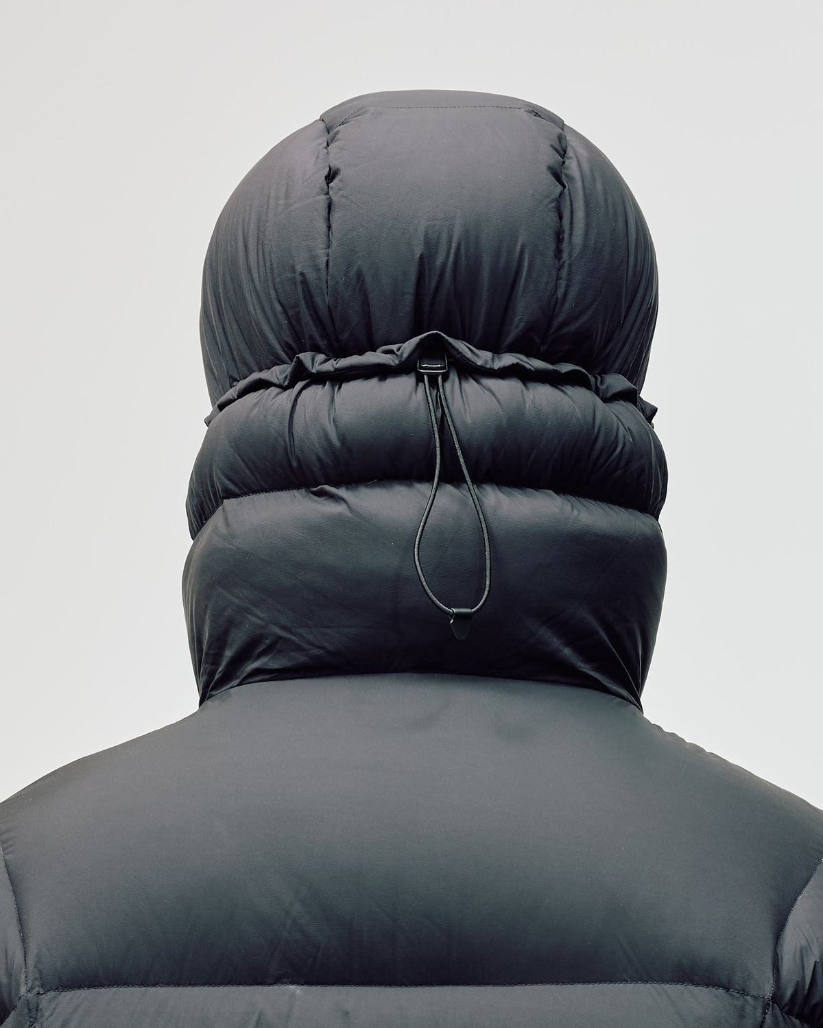 Men's Hooded Puffer Jacket - Black