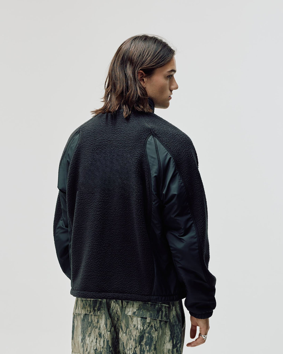 Polar Fleece Jacket, Men - Black