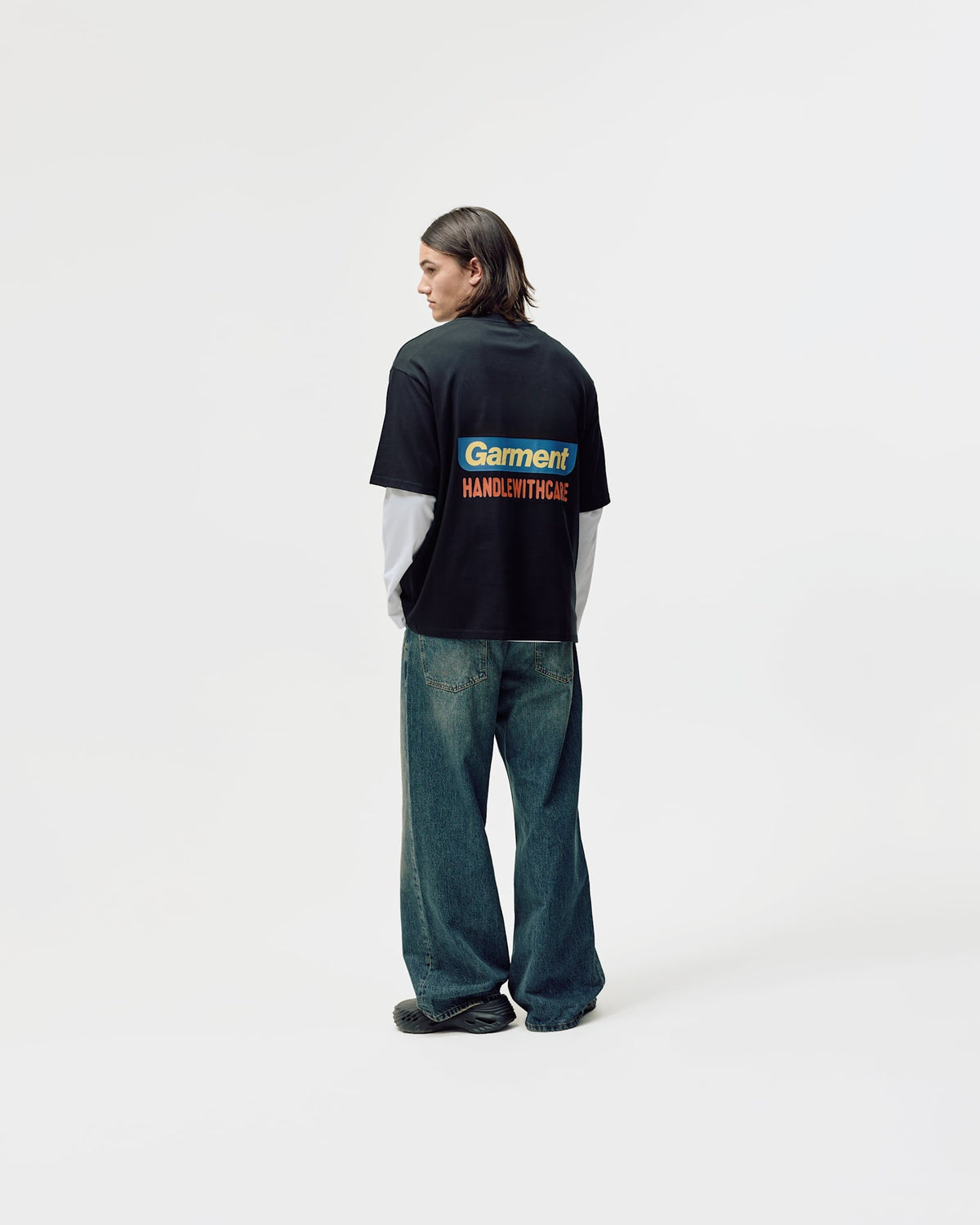 Box Fit T-shirt, Men - Duality - Black