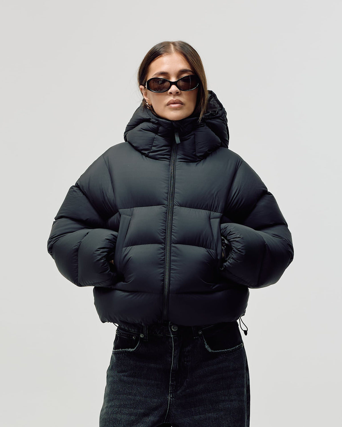 Women's Puffer Jacket - Black