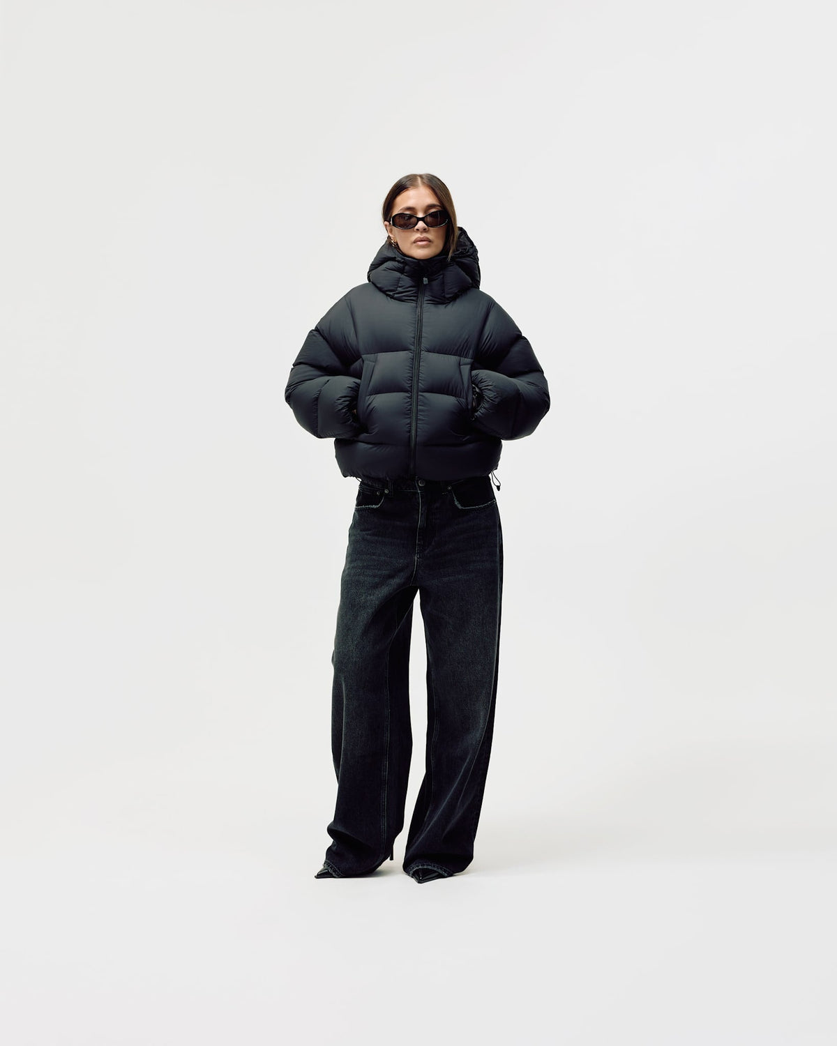 Women's Puffer Jacket - Black
