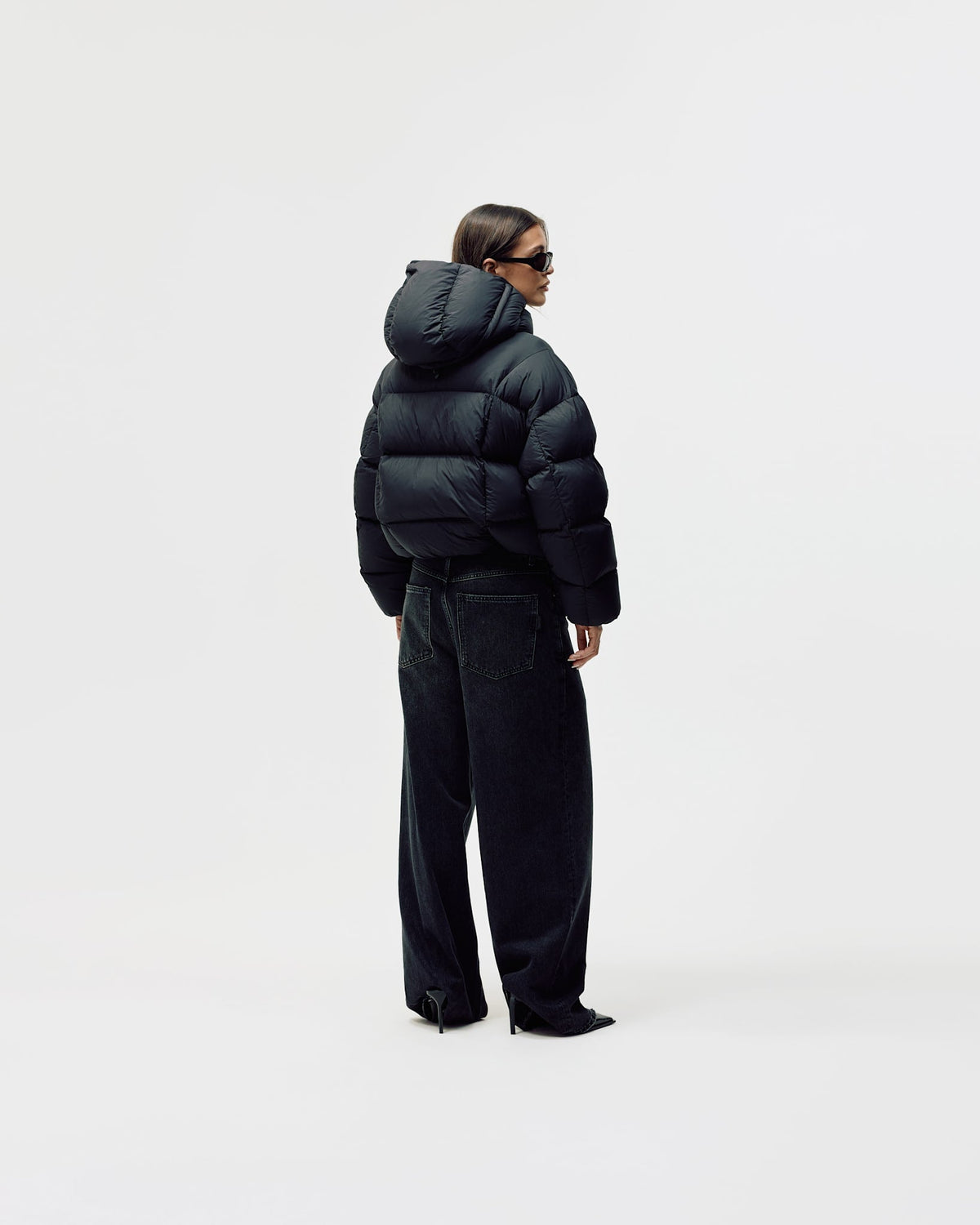 Women's Puffer Jacket - Black