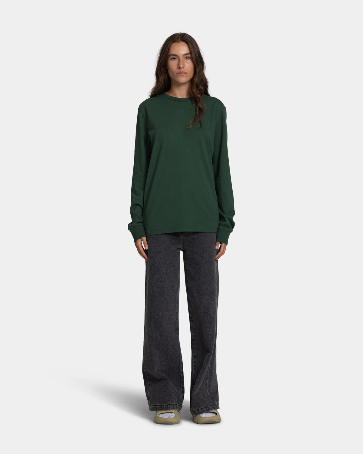 Long Sleeve, Women - Bottle Green