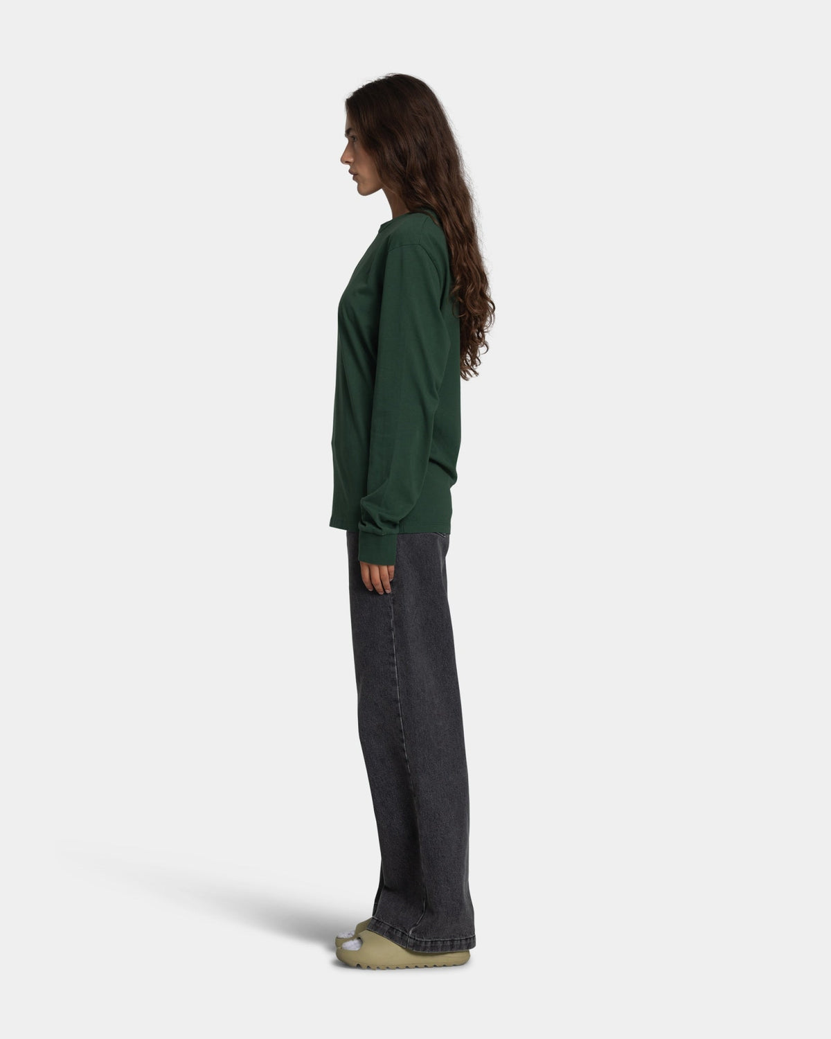 Long Sleeve, Women - Bottle Green