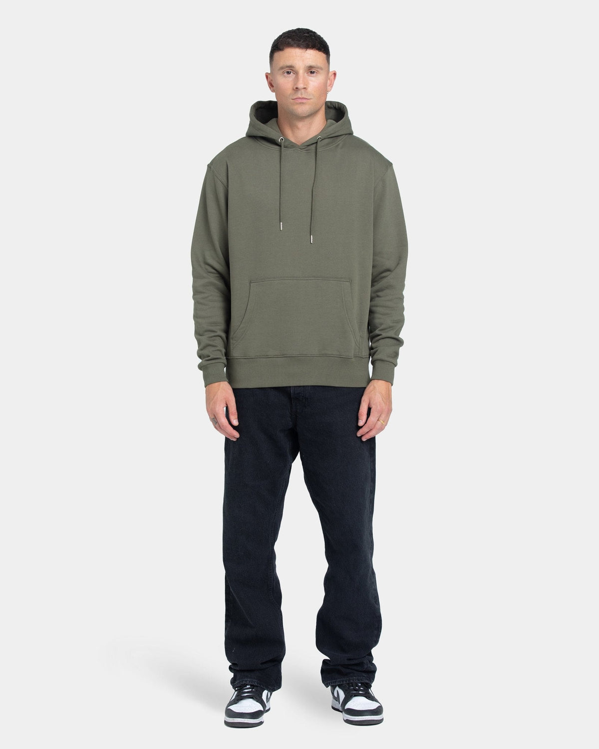 Hoodie Classic, Men (Olive Green)
