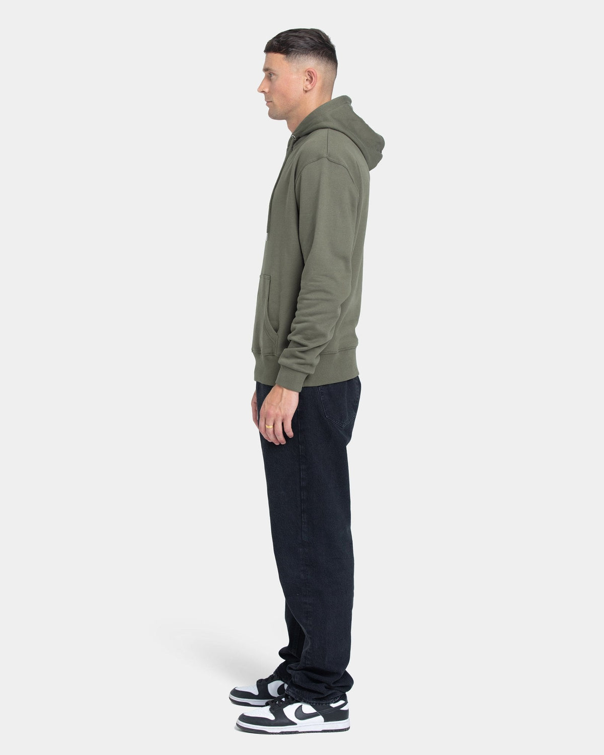 Hoodie Classic, Men (Olive Green)