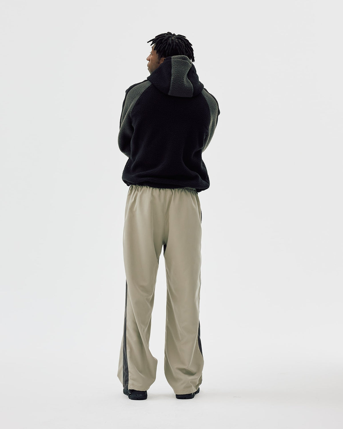 Two-Tone Fleece Jacket, Men - AW25 - Bristol Black