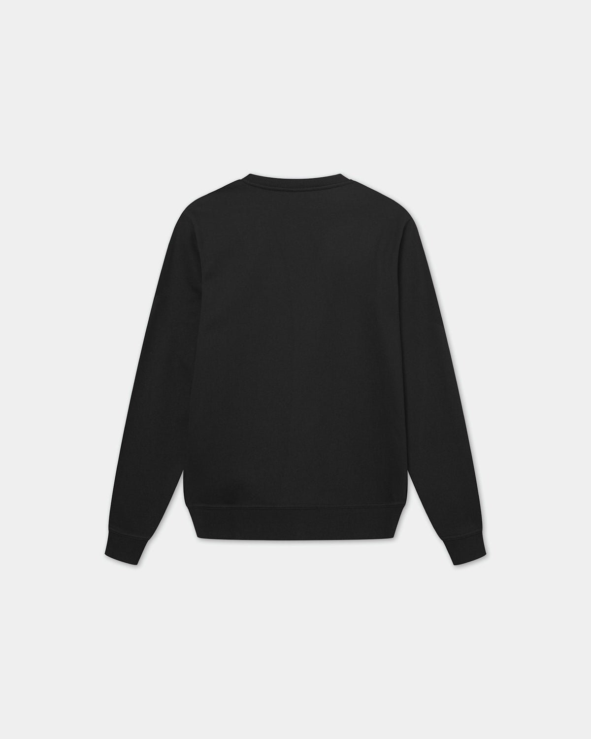 Classic Crewneck, Men - Embroidered Logo - Black