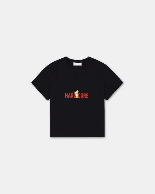 Women's Cropped T-shirt - Hardcore - Black
