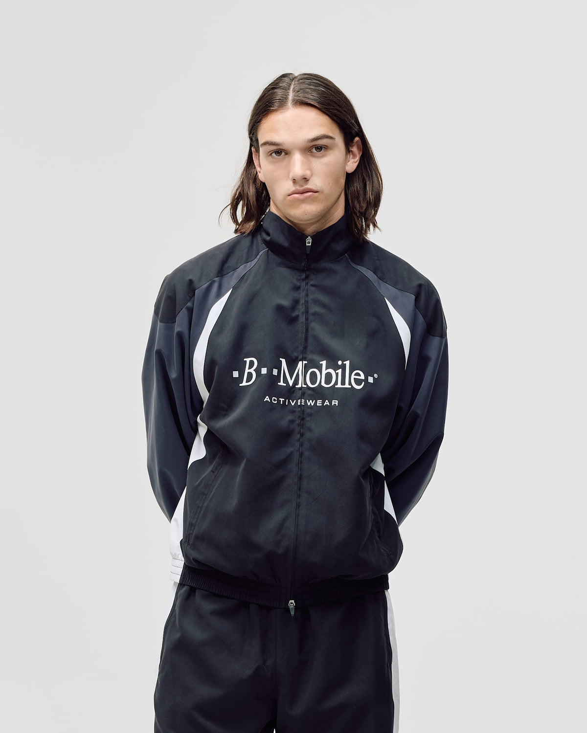Football Track Jacket, Men - Black