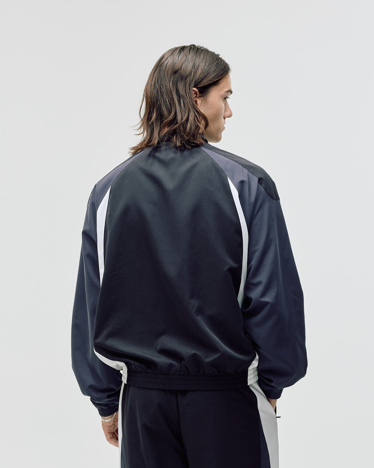 Football Track Jacket, Men - Black