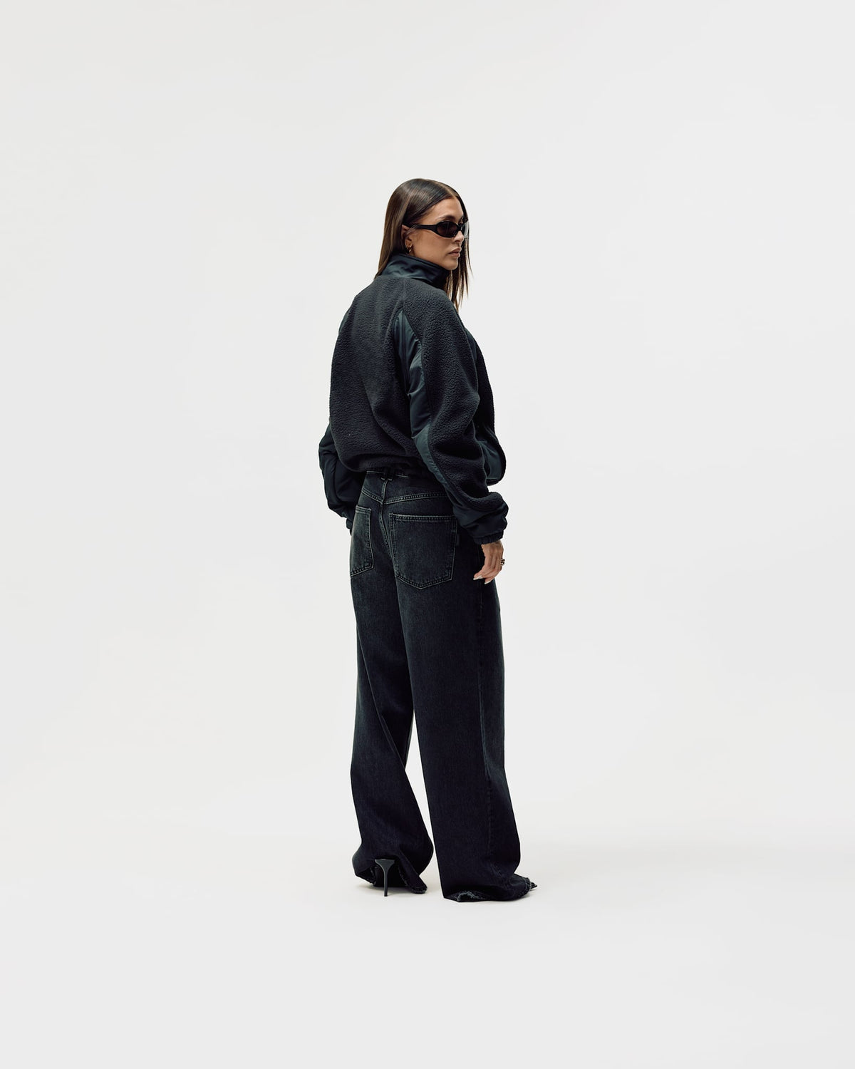 Polar Fleece Jacket, Women - Black