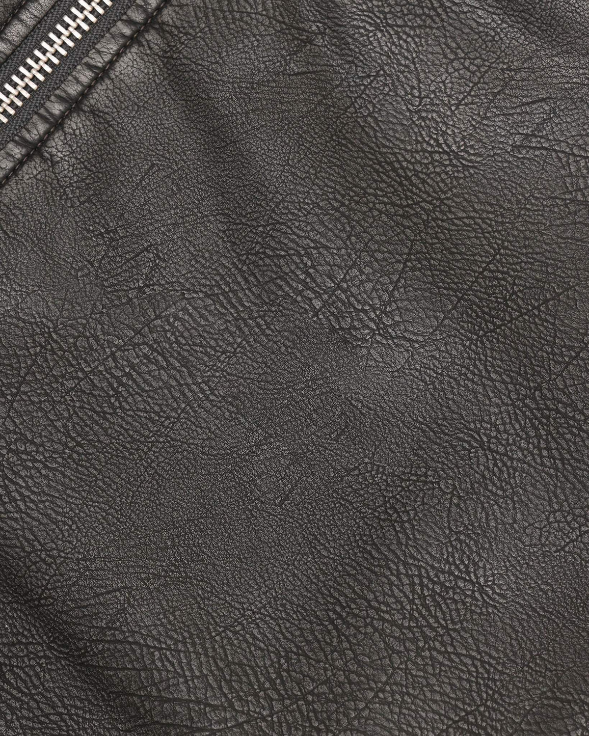 Faux Leather Bomber Jacket, Men - Vintage Black