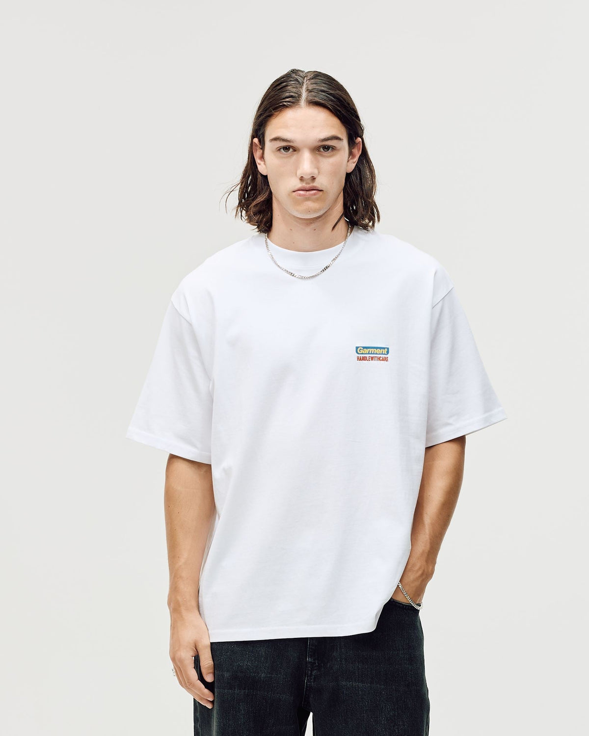 Box Fit T-shirt, Men - Duality - White