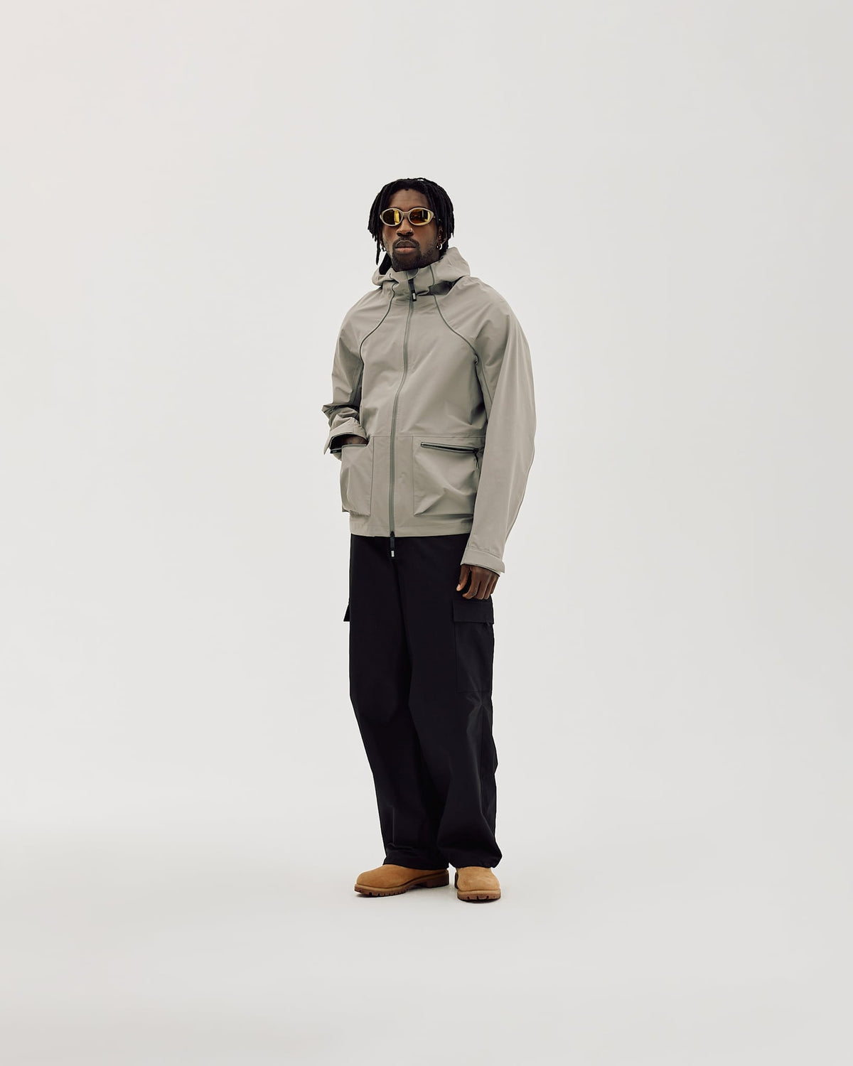 Rain Jacket, Men - Ghost Grey
