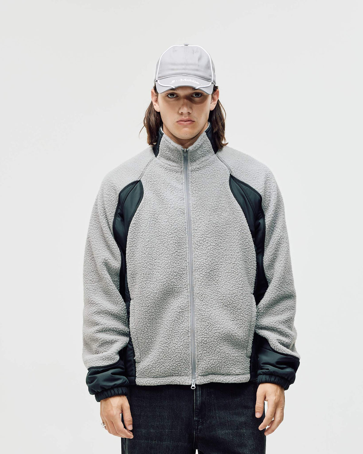 Polar Fleece Jacket, Men - Grey