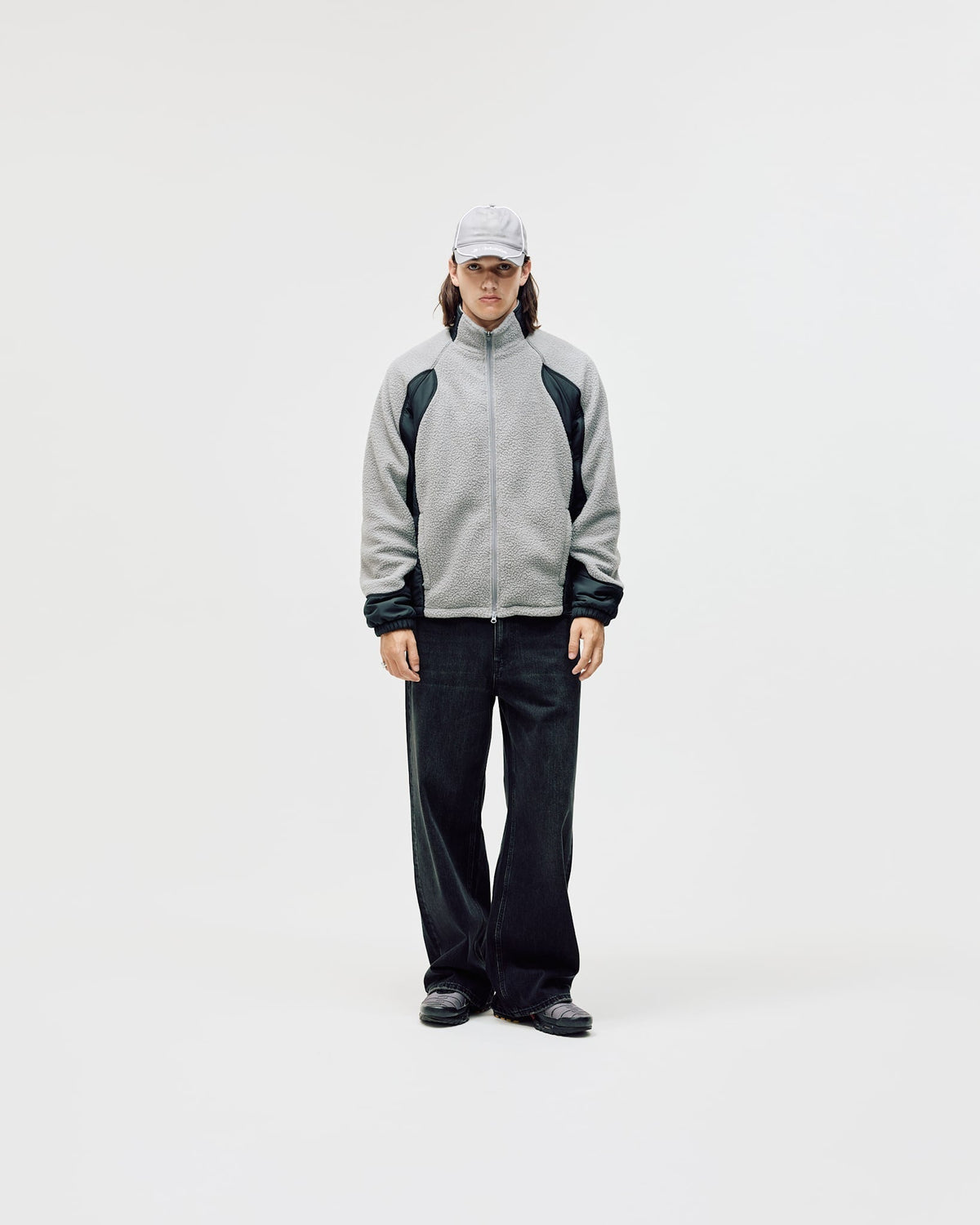 Polar Fleece Jacket, Men - Grey