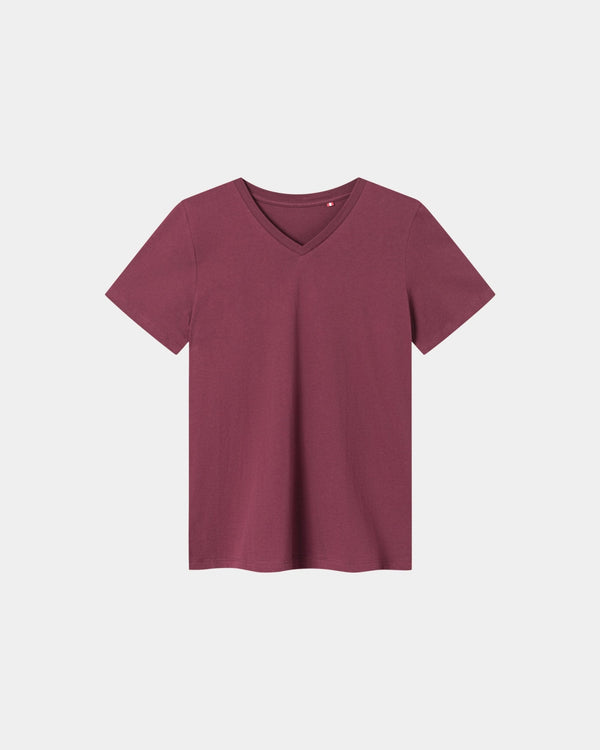 V-Neck, Men - Burgundy