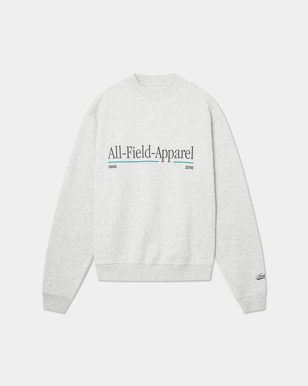 Oversize Crewneck, Men - AW25 - Cloudy Grey