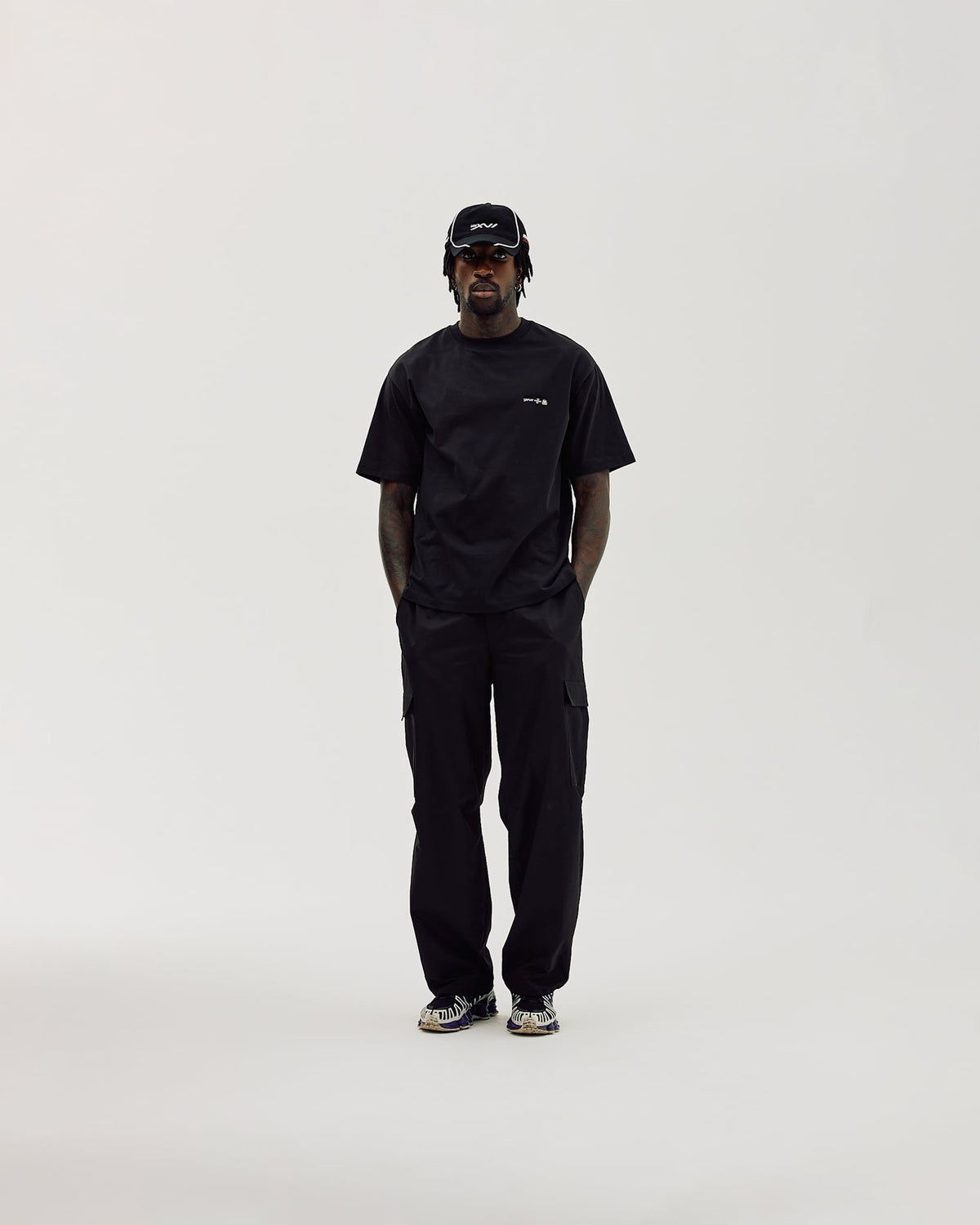 Box Fit T-shirt, Men - Horsepower - Black