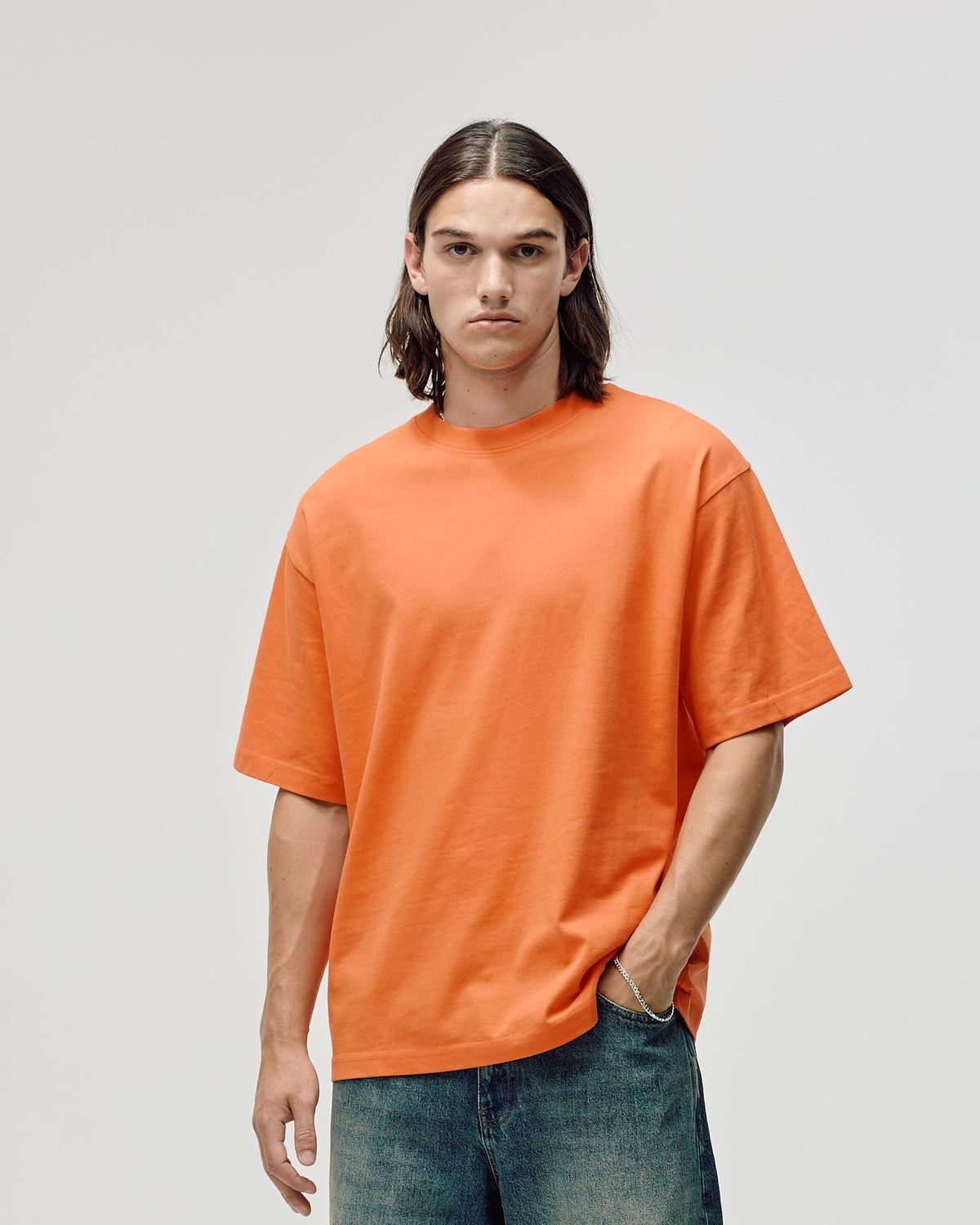 Camo Logo Box Fit, Men - Orange