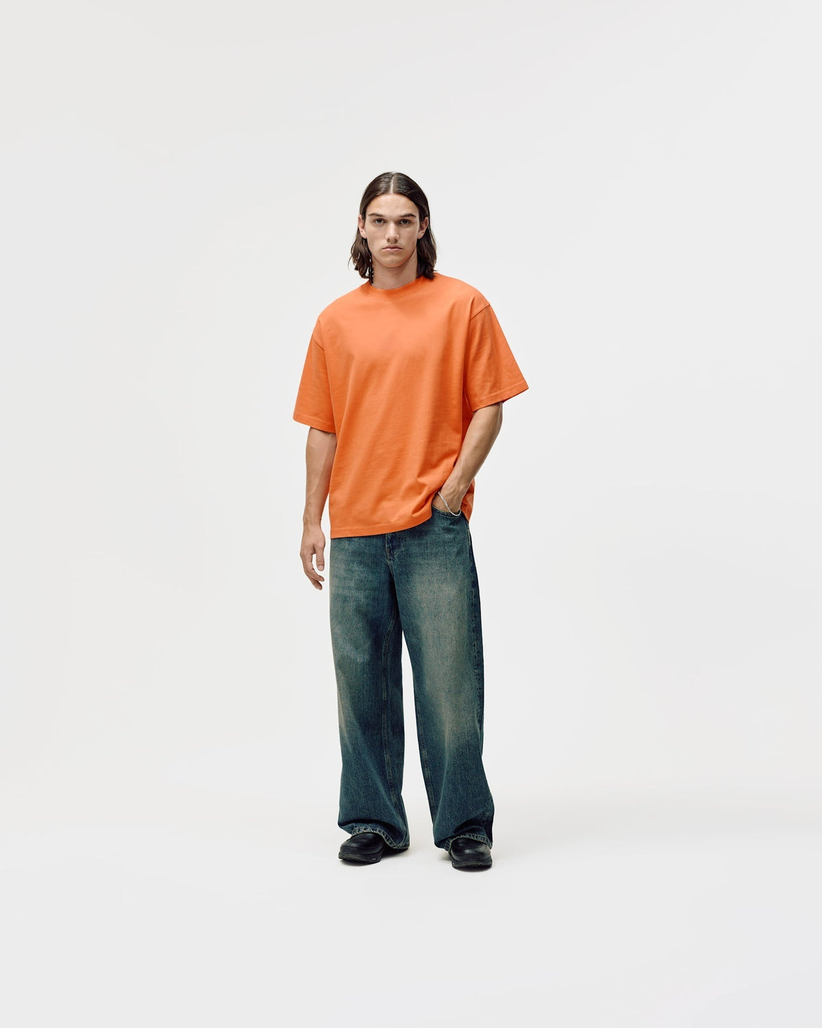 Camo Logo Box Fit, Men - Orange