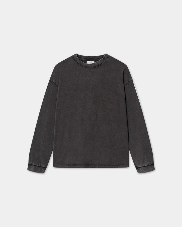 Long Sleeve Oversize, Men - Acid wash - Vintage Black