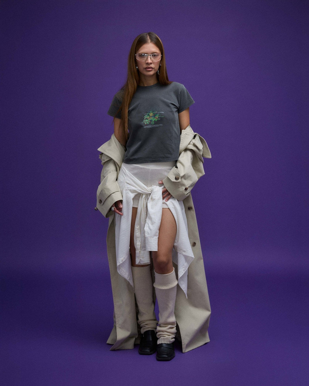Cropped Women's Tee - TMNT - Black