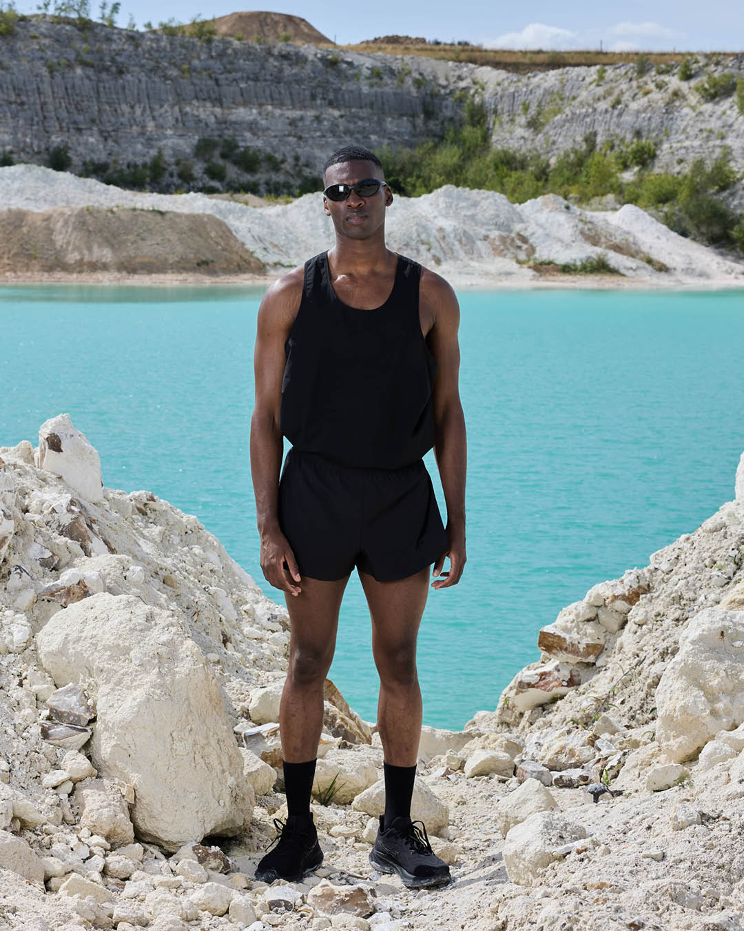 Men's Racer Tank - Black Onyx