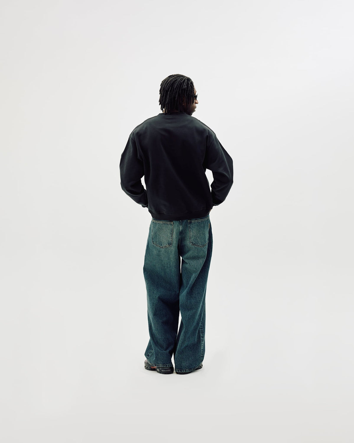 Oversize Crewneck, Men - Black
