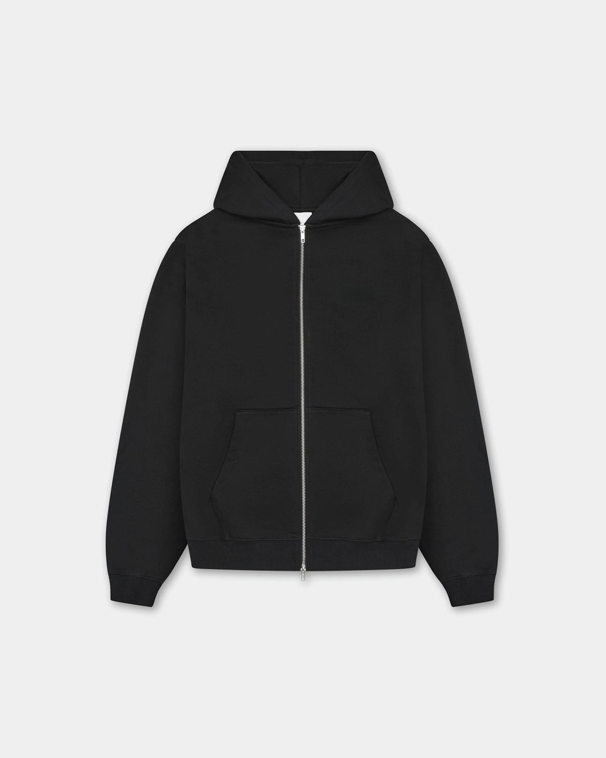 Oversized Zip Hoodie, Women - Garment Services - Black