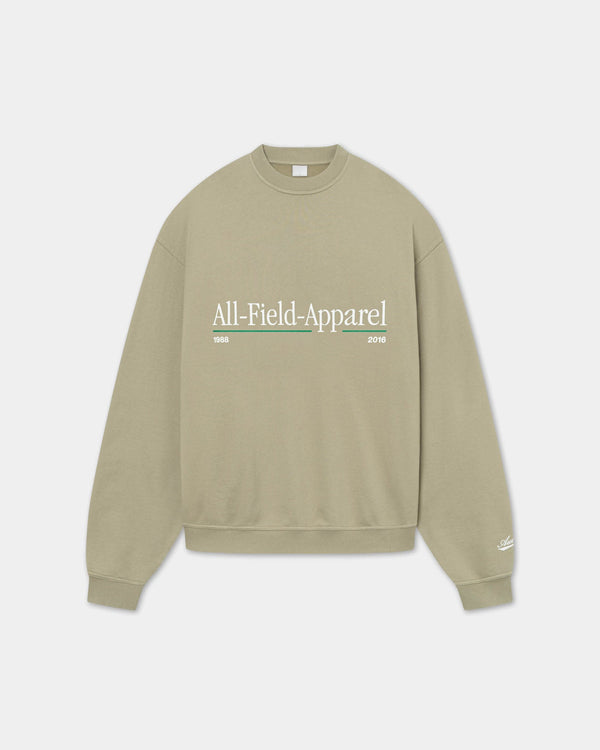 Oversize Crewneck, Men - AW25 - Laurel Oak