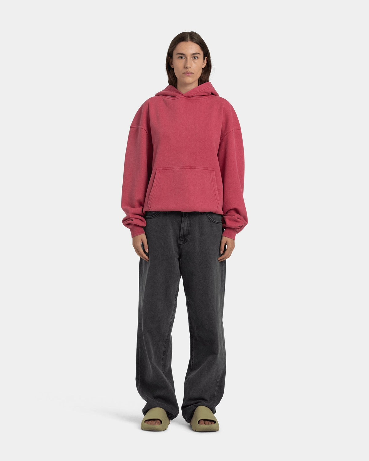 Hoodie Oversize, Women - Acid wash - American Beauty