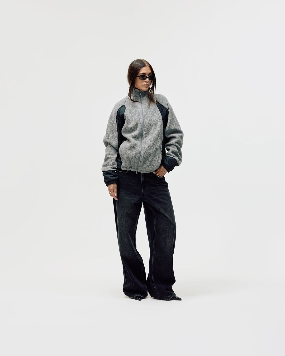 Polar Fleece Jacket, Women - Grey