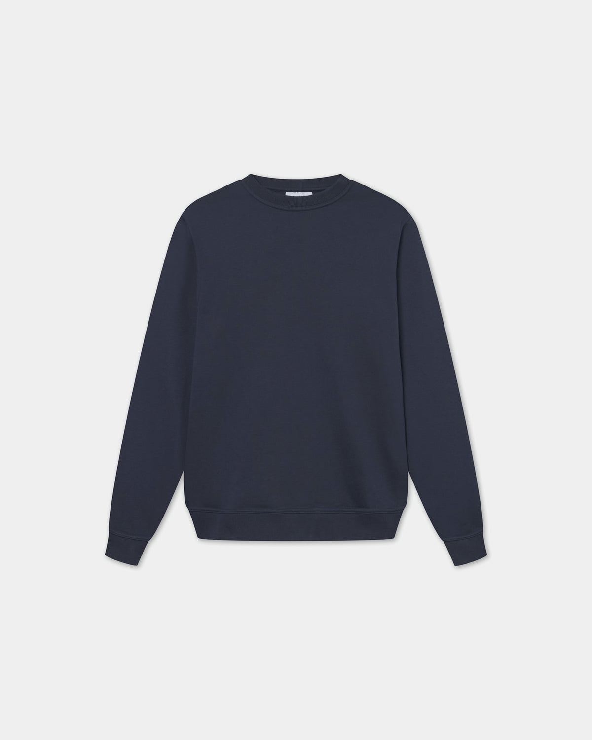 Classic Crewneck, Men - Embroidered Logo - Navy Blue