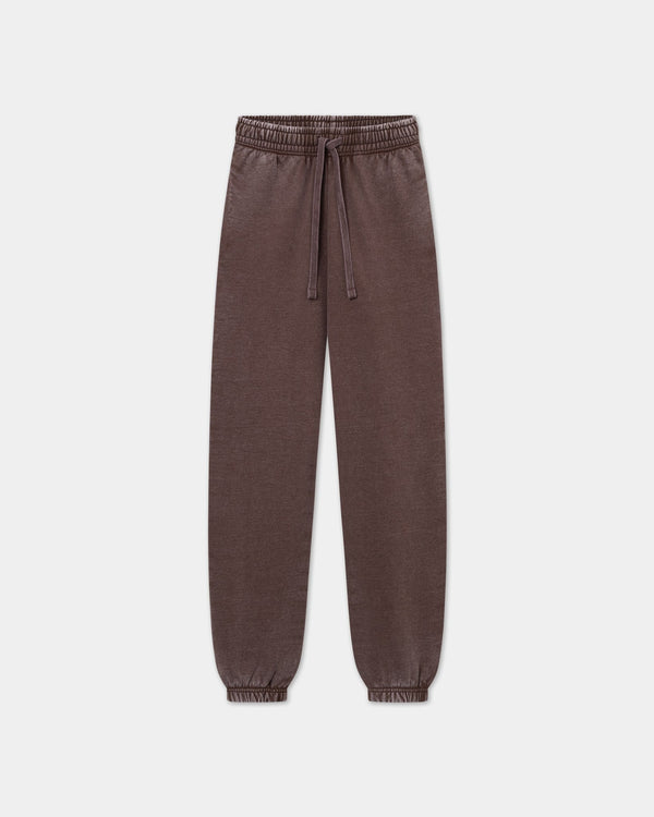 Sweatpants Heavy, Men - Acid wash - Chicory Coffee