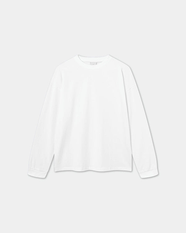 Long Sleeve Oversize, Men - White