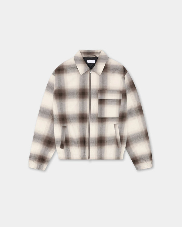 Flannel Jacket, Men - Brown Check