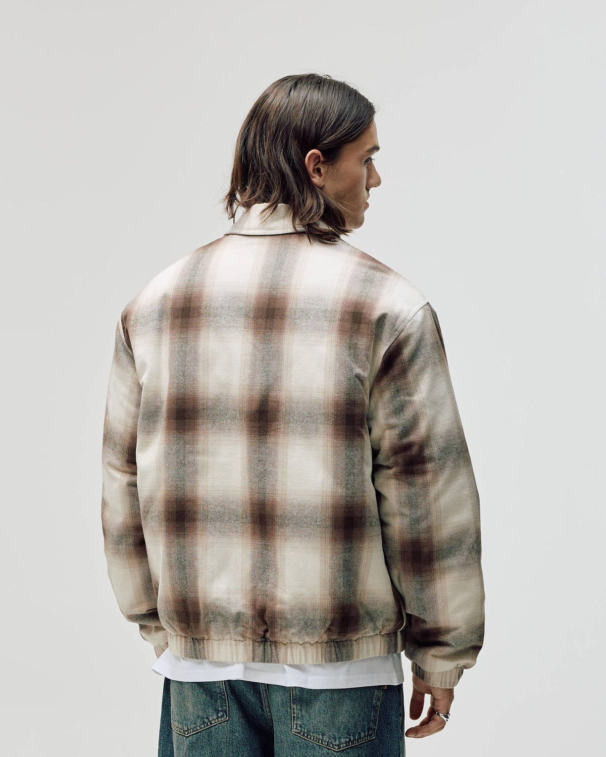 Flannel Jacket, Men - Brown Check