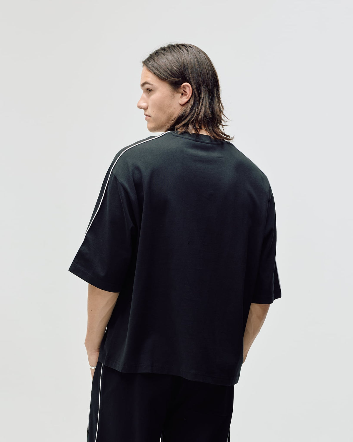Logo Oversized Box Fit, Men - Black