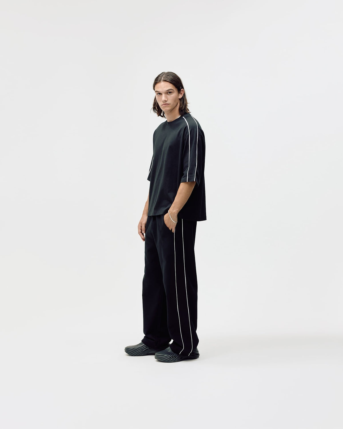 Logo Oversized Box Fit, Men - Black