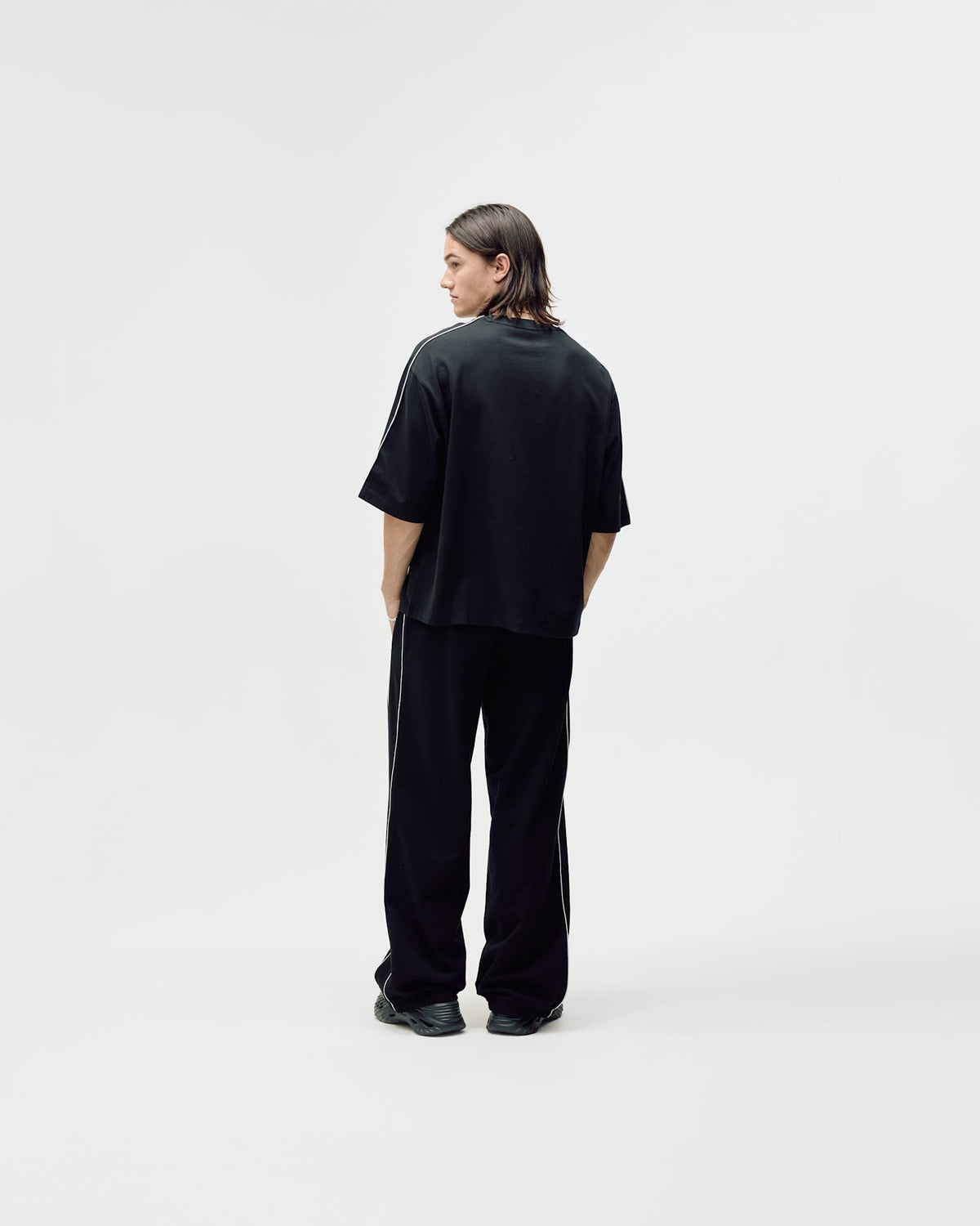 Logo Oversized Box Fit, Men - Black