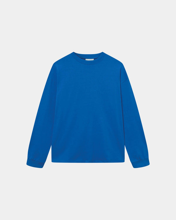 Long Sleeve Oversize, Men - Strong Blue